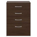 Ver imagem 3 de Cômoda Astral 4 Gavetas Ébano Touch Demóbile