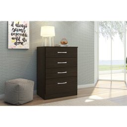 Cômoda Astral 4 Gavetas Ébano Touch Demóbile - 1