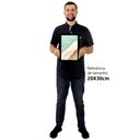 Ver imagem 2 de Quadro Decorativo Abstrato Mármore Azul Simples em Moldura Caixa Tacolado Moldura Caixa 3cm Preta Se