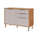 Ver imagem 1 de Gabinete de Cozinha Modulado Balcão C/ Tampo Divina C/ 2 Portas e 2 Gavetas 120 Cm Cinamomo/off