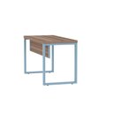 Ver imagem 7 de Mesa Escritório 1500x700x750mm M150-70pe40tub Walnut-azul Dali