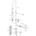 Ver imagem 3 de Misturador Monocomando para Cozinha Linea Cox Paini