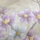 Ver imagem 3 de Papel de Parede Floral Lilás e Bege com Cola Inclusa