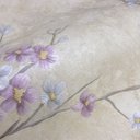 Ver imagem 4 de Papel de Parede Floral Lilás e Bege com Cola Inclusa