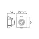 Ver imagem 4 de Spot de Led de Embutir Recuado Stella Easy Evo Mr11 Quadrado 3w Bivolt