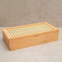 Ver imagem 3 de Porta Chá em Bambu e Palhinha 8 Nichos Oikos