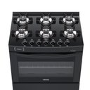 Ver imagem 2 de Fogao 6 Bocas Venax Delplus Vitreo Bl Preto Fosco Gas Glp