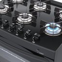 Ver imagem 3 de Fogao 6 Bocas Venax Delplus Vitreo Bl Preto Fosco Gas Glp