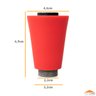 Bico Arejador Duplo Jato Vermelho Cone Para Torneira Gourmet - 5