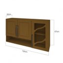 Ver imagem 2 de Armário De 1,20 Vazado Vidro