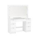 Ver imagem 2 de Penteadeira com Espelho 7 Gavetas França Politorno
