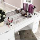 Ver imagem 4 de Penteadeira com Espelho 7 Gavetas França Politorno