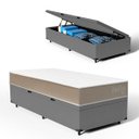 Ver imagem 1 de Cama Box Baú com Colchão de Espuma D33 Double Face Belin Solteiro 88cm