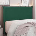 Ver imagem 5 de Cabeceira Decorativa King Size 1,95m Trento Veludo Verde Floresta - Gran Belo