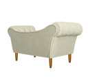 Ver imagem 3 de Namoradeira Recamier Sofá Decorativo 02 Lugares Dubai Suede Bege - Incasa Decor