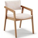 Ver imagem 2 de Cadeira para Sala de Jantar Estar Living Giorgia B04 Suede Bege - Lyam Decor