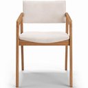Ver imagem 7 de Cadeira para Sala de Jantar Estar Living Giorgia B04 Suede Bege - Lyam Decor