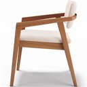 Ver mais imagens de Cadeira para Sala de Jantar Estar Living Giorgia B04 Suede Bege - Lyam Decor