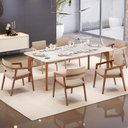 Ver imagem 2 de Cadeira para Sala de Jantar Estar Living Giorgia B04 Suede Bege - Lyam Decor