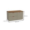 Ver imagem 2 de Conjunto Gabinete para Banheiro Suspenso Modena 100cm