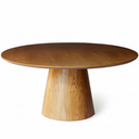 Ver imagem 1 de Mesa de Jantar Cone em Madeira Maciça 1,2m Castanho