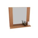 Ver imagem 7 de Kit Banheiro com Cuba Inclusa Gabinete Suspenso e Espelheira sem Porta 1 Prateleira MDP 60cm Amê