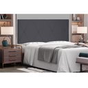 Ver imagem 2 de Cabeceira Painel Aquilla Para Cama Box Queen 160 cm Suede - D’Rossi - Cinza
