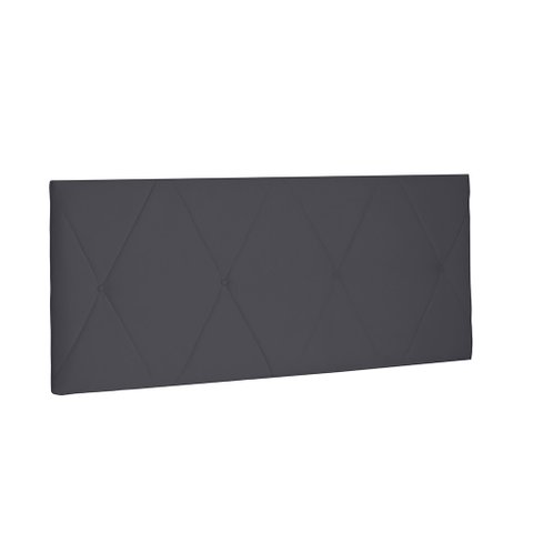 Cabeceira Painel Aquilla Para Cama Box Queen 160 cm Suede - D’Rossi - Cinza