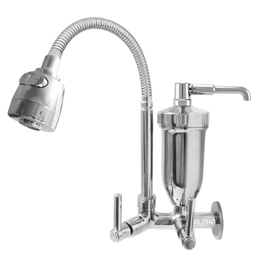 Torneira Filtro Cozinha Parede Gourmet Ducha Cromo C72 - 3