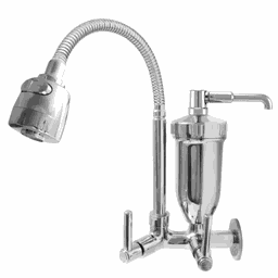 Torneira Filtro Cozinha Parede Gourmet Ducha Cromo C72 - 1