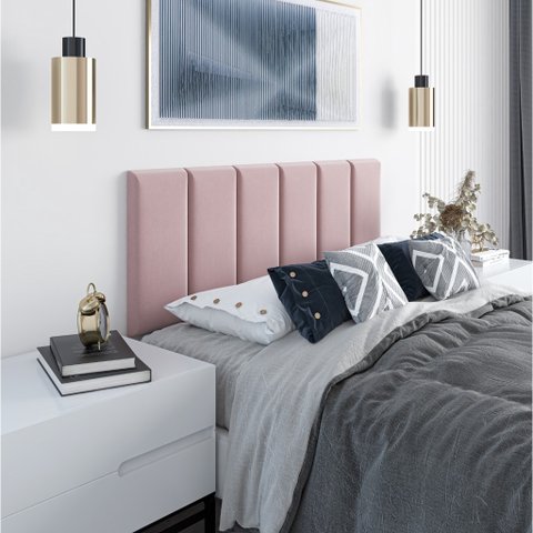 PAINEL CAMA BOX SUSPENSA  BRUNA ROSE   1.40