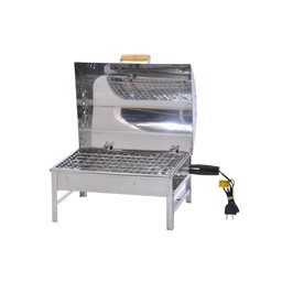 Churrasqueira Elétrica a Bafo com Tampa Portátil Inox 430 - 3