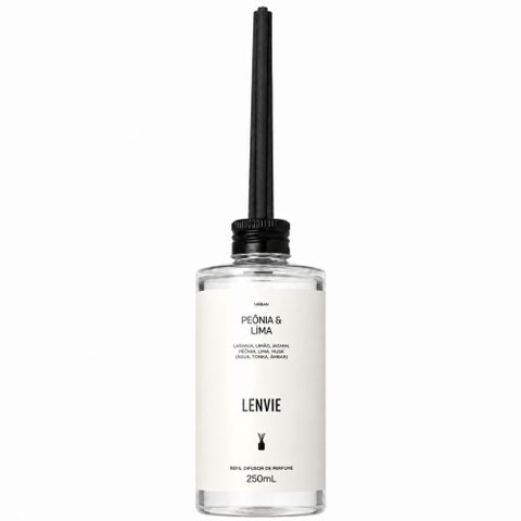 Refil Difusor de Perfume Peônia & Lima - 250ml - Lenvie