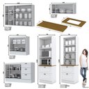 Ver imagem 4 de Cozinha Completa 6 Peças Americana Branco com Cristaleira Tampo Nature - Móveis Henn
