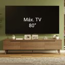 Ver imagem 5 de Rack para Tv até 80 Polegadas 180 Cm 2 Portas 1 Gaveta Rustic Nilo Madesa