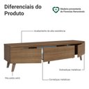 Ver imagem 4 de Rack para Tv até 80 Polegadas 180 Cm 2 Portas 1 Gaveta Rustic Nilo Madesa