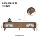 Ver imagem 3 de Rack para Tv até 80 Polegadas 180 Cm 2 Portas 1 Gaveta Rustic Nilo Madesa