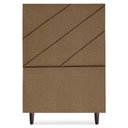 Ver imagem 5 de Cabeceira Solteiro 90 Cm com Frame Cristal Linho Marrom Artte