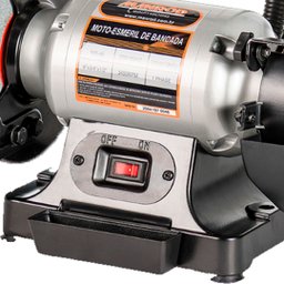 Moto-esmeril + Lixadeira de Cinta Hobby, 250w, Rebolo Ø 150mm, Cinta 50 X 686mm, 2.950 Rpm (220v-mon - 4 Moto-esmeril + Lixadeira de Cinta Hobby, 250w, Rebolo Ø 150mm, Cinta 50 X 686mm, 2.950 Rpm (220v-mon - 4