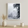 Quadro Decorativo Falcão - Paisagem Neve 45x34cm:moldura Branca - 2