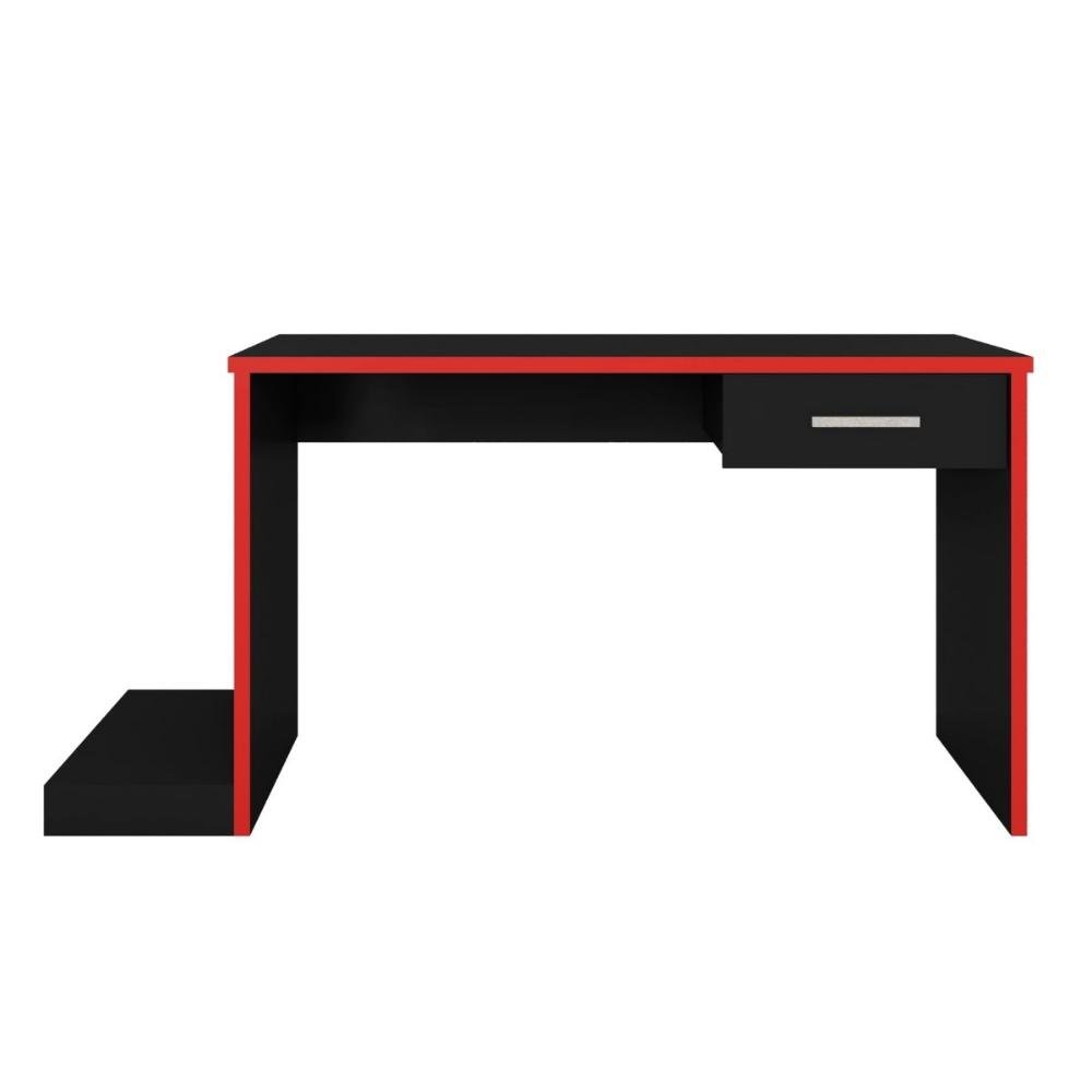 Mesa Gamer Para Computador Desk X9 Preto /Vermelho - 4
