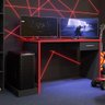 Mesa Gamer Para Computador Desk X9 Preto /Vermelho - 1