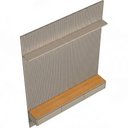 Ver mais imagens de Painel Ripado para TV 85 pol com Bancada Orgânica e Prateleira LED 219cm Slats L05 Tauari Gris