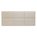 Ver imagem 3 de Cabeceira Casal Corino 141x60 Cama Box Modulada Retangular Marfim