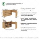 Ver imagem 4 de Mesa Profissional para Manicure em L com 6 Gavetas Elegance Multimóveis MP6067 Madeirado