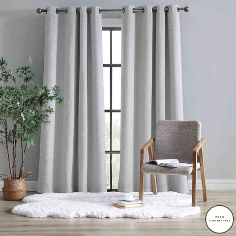 Cortina Dallas Semi Blackout 200x180 Branco