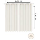 Ver imagem 2 de Cortina Dallas Semi Blackout 200x180 Branco