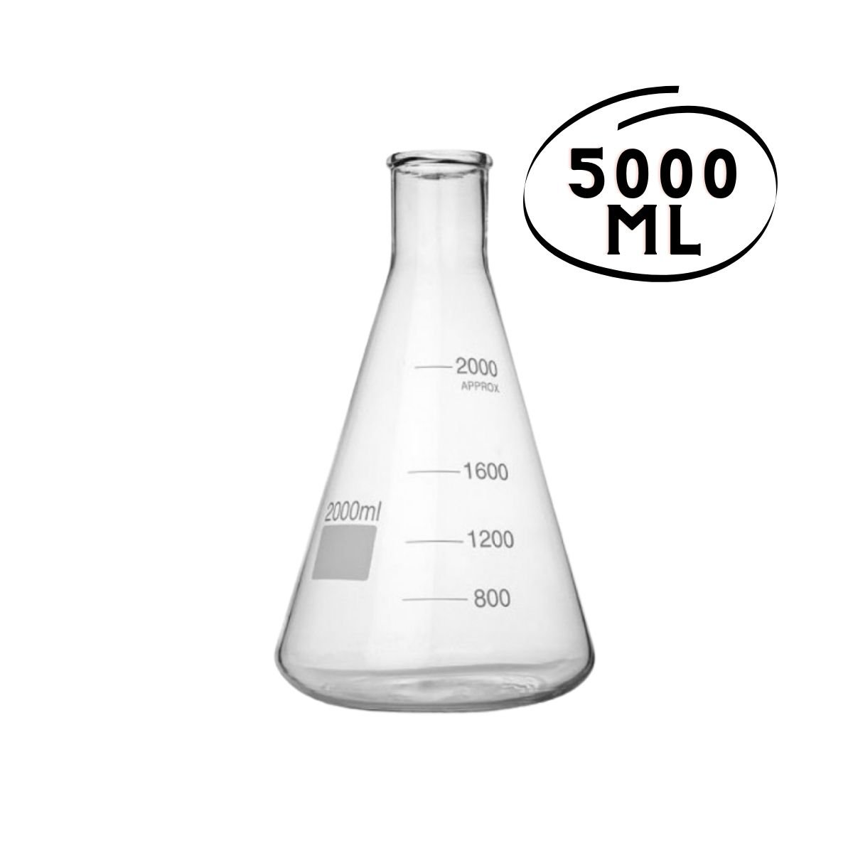 Erlenmeyer Boca Estreita:5 Litro