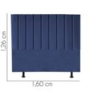 Ver imagem 3 de Cabeceira para Cama Box Casal 1,60 Cm Carla:azul