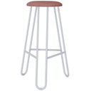 Ver imagem 5 de Kit 02 Banquetas Baixa Bar Cozinha Sala de Jantar Áris C01 Branco Linho Fendi Cinza - Lyam Decor